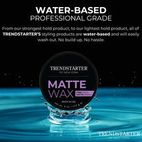 TRENDSTARTER applying wax in hand demonstrating quick warm-up and spreadability