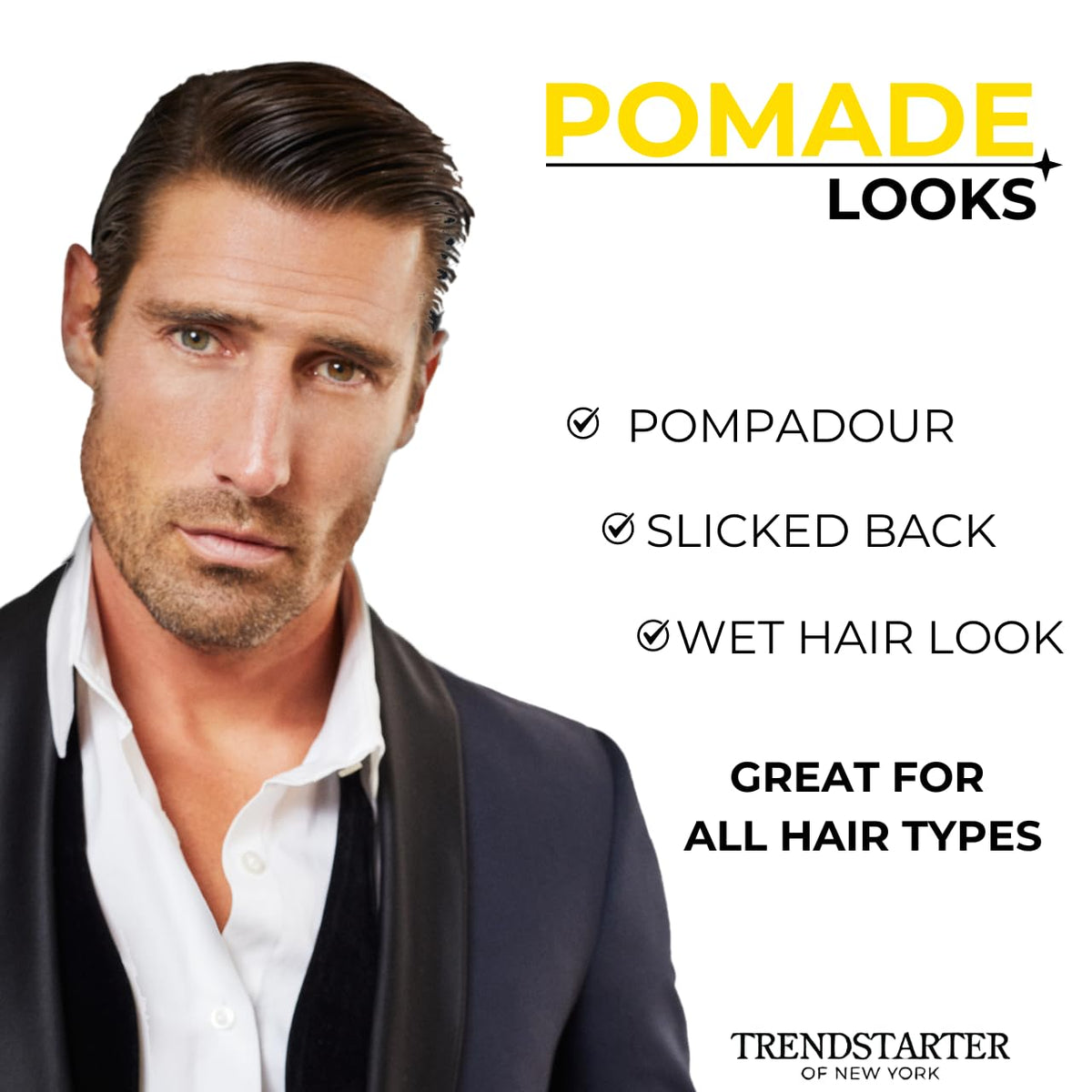 TRENDSTARTER applied in hands ready to style offering easy application benefit