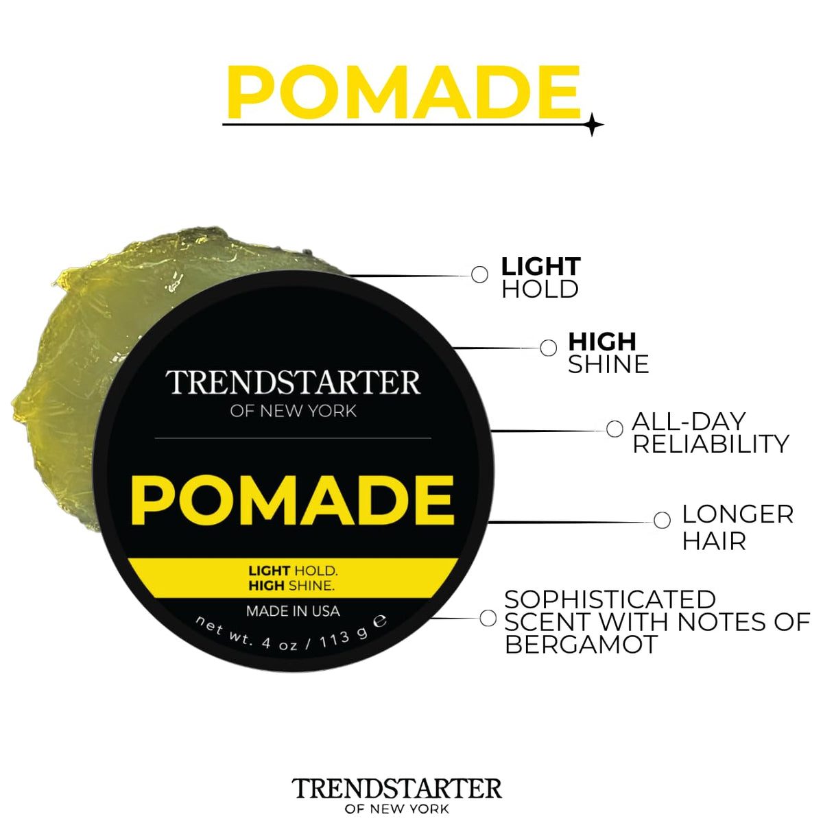 TRENDSTARTER open jar with visible ingredients highlighting conditioning benefits
