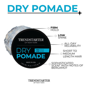 TRENDSTARTER open jar with smooth pomade surface ready for application