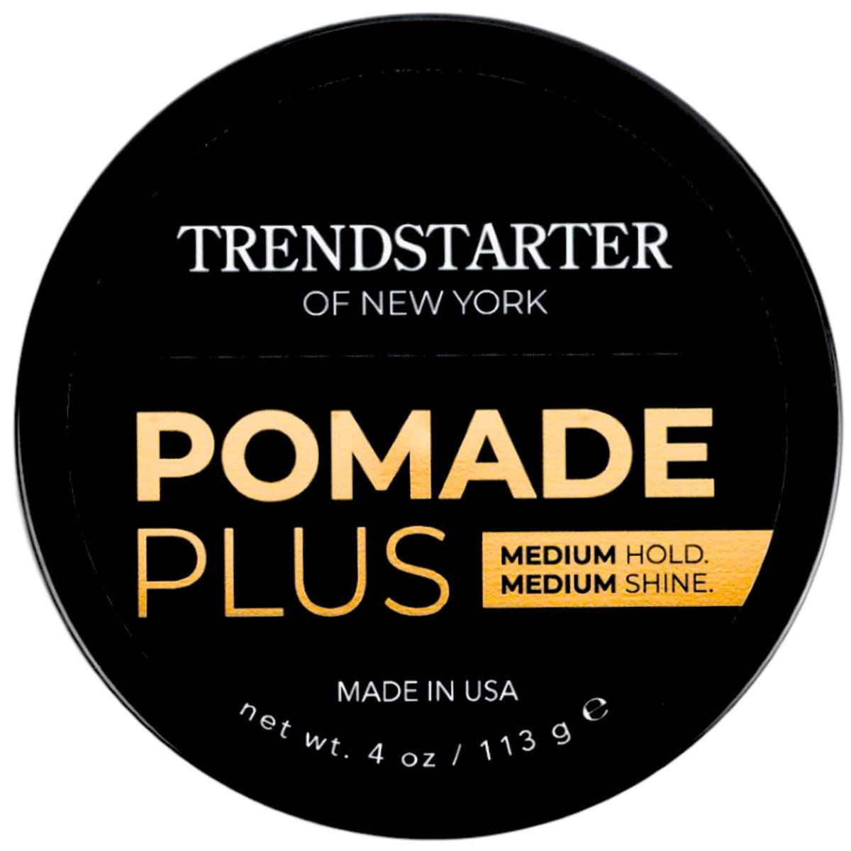 TRENDSTARTER 4oz jar beside coin showing compact, travel-friendly size