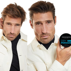 TRENDSTARTER texture close-up of pomade highlighting matte, firm gel texture