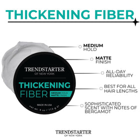TRENDSTARTER 4oz jar beside ruler showing scale and portable styling benefit
