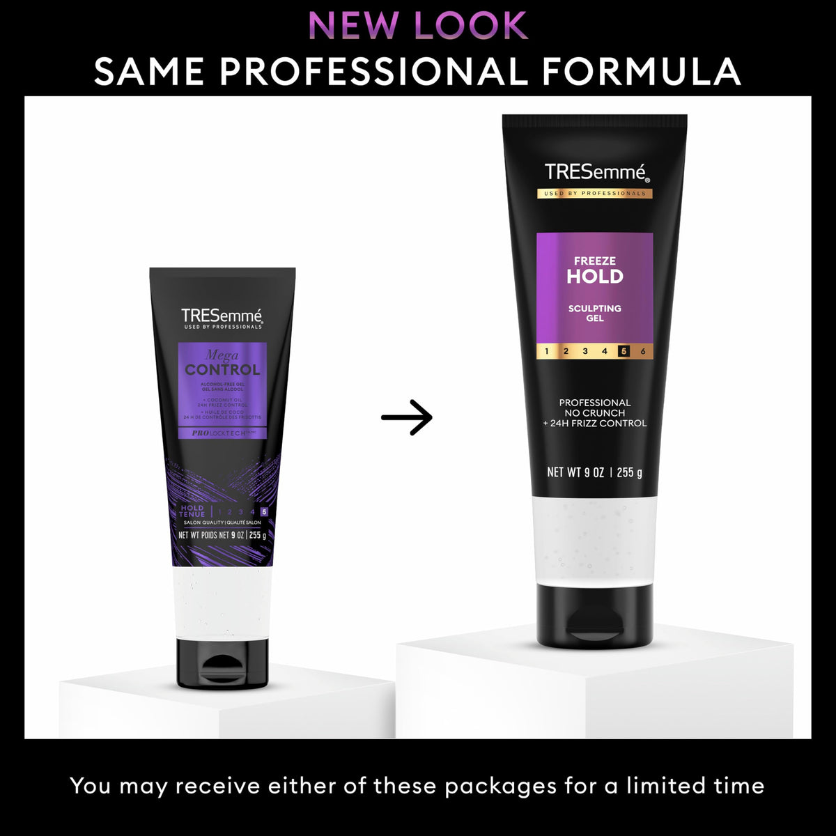 TRESemmé being applied to damp hair to reduce frizz