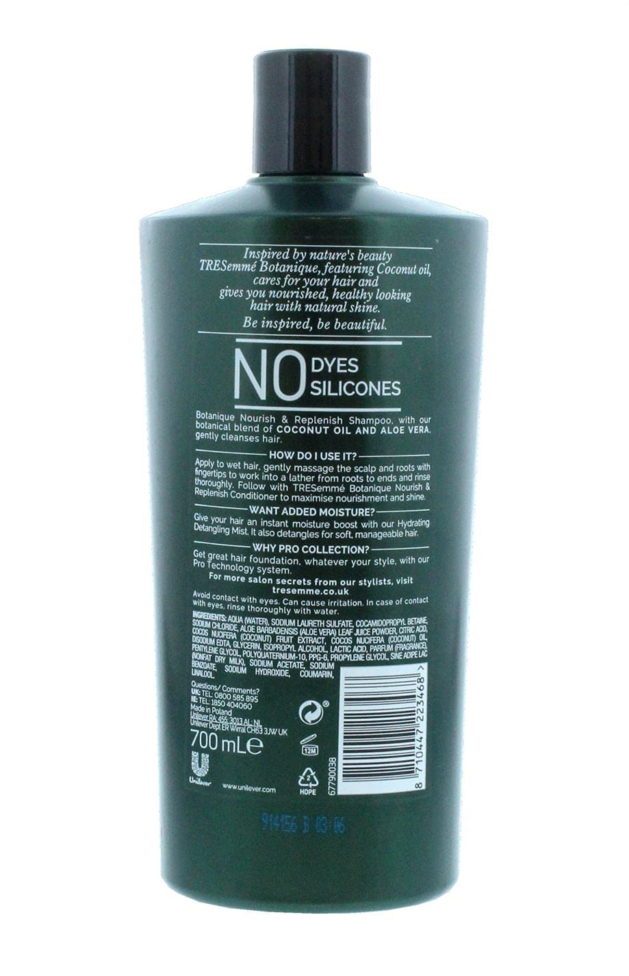 TRESemmé close-up of lather demonstrating gentle cleansing and softening