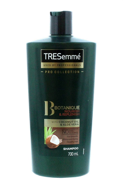TRESemmé front packaging 700 ml bottle showing brand and nourishing benefits
