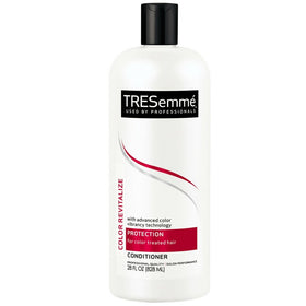 TRESemmé front packaging showing 28oz two-pack and color protection benefits