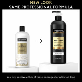 TRESemmé conditioner cream texture close-up showing rich moisturizing formula