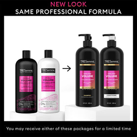 TRESemmé conditioner texture on fingertip demonstrating lightweight hydration