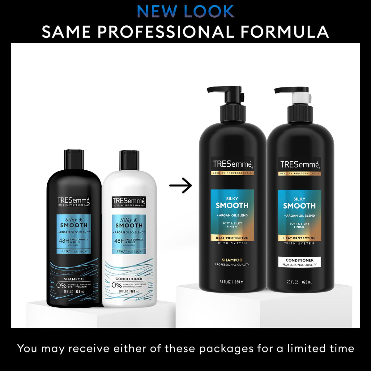 TRESemmé conditioner texture pour showing smooth dispersion for detangling