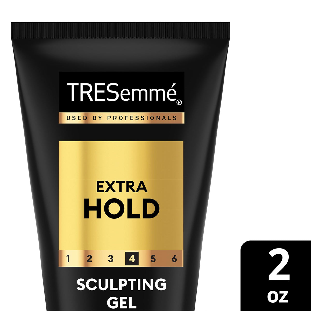 TRESemmé cruelty-free badge and recycle icon indicating ethical choice