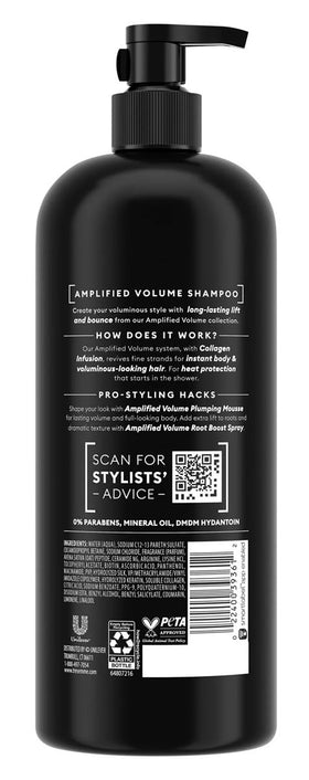 TRESemmé rich lather close-up demonstrating gentle cleansing and lightweight feel