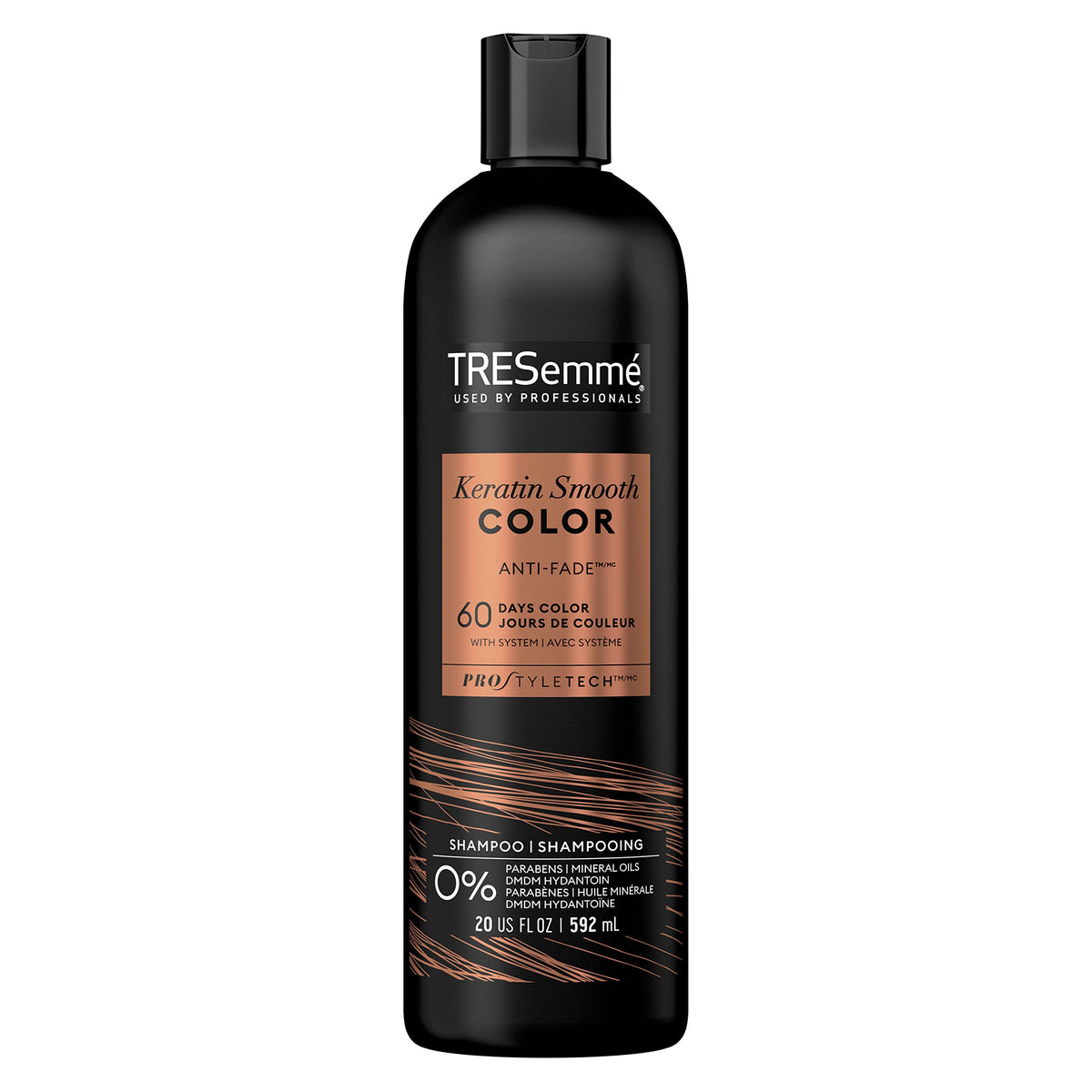 TRESemmé front packaging 20 oz showing label and color-protect benefits