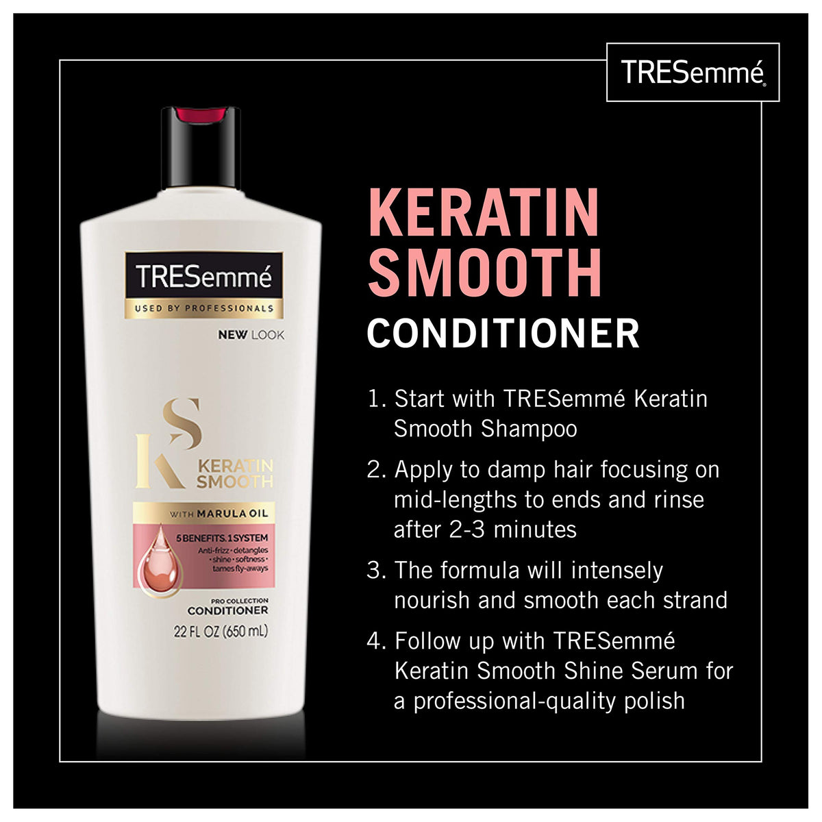 TRESemmé shampoo lather texture close-up demonstrating gentle cleansing