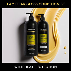 TRESemmé shampoo foam texture showing gentle lather for cleaner hair