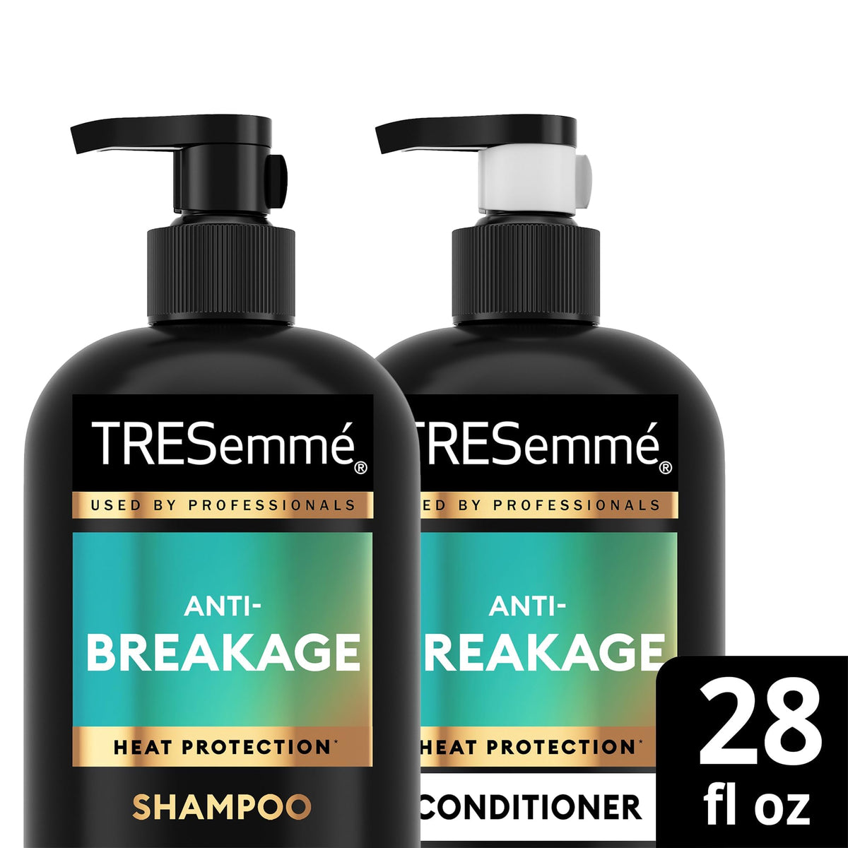 TRESemmé lifestyle bathroom shelf shot showing stylish everyday use