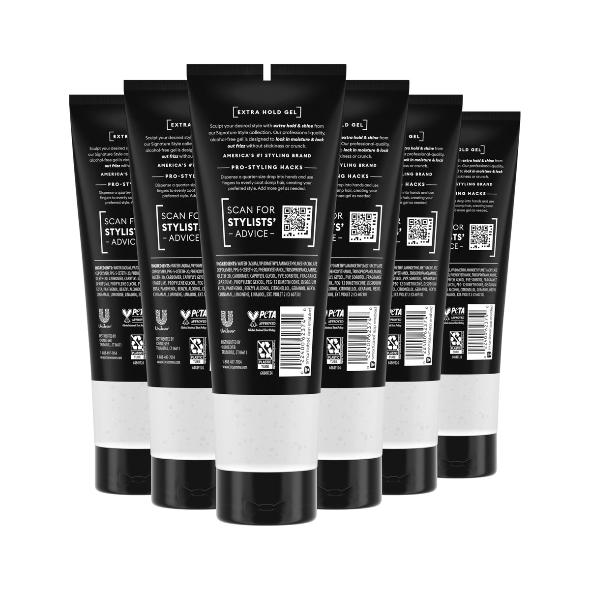 TRESemmé gel texture close-up demonstrating smooth consistency for easy distribution