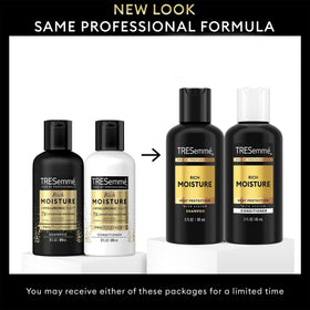 TRESemmé paired shampoo and conditioner bottles showing convenient matching set