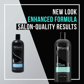 TRESemmé salon-style lifestyle model with shiny hair showing styling-ready results