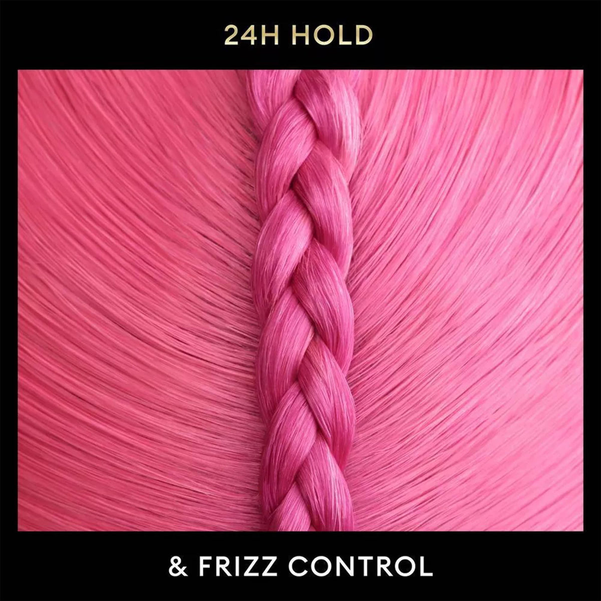 Model with styled hair after TRESemmé use showing smooth, frizz-controlled benefit