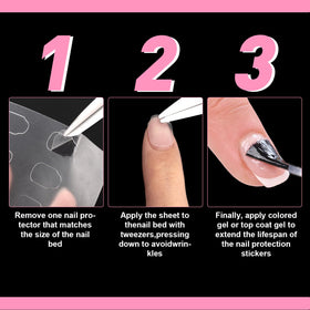 TRESSON patch invisible on natural nail providing discreet protection and confidence