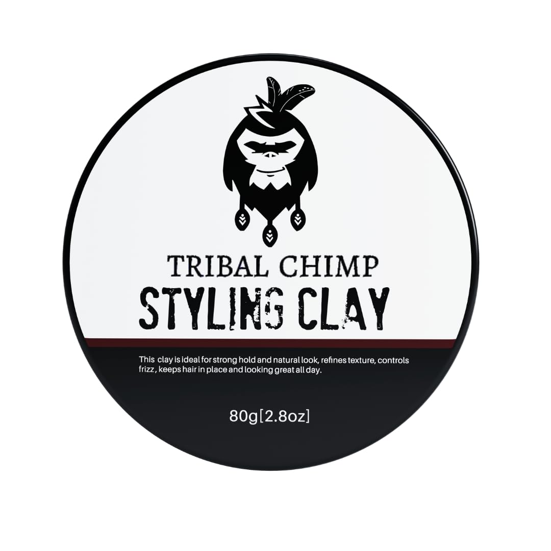 Tribal Chimp front jar view showing packaging and strong matte hold benefit