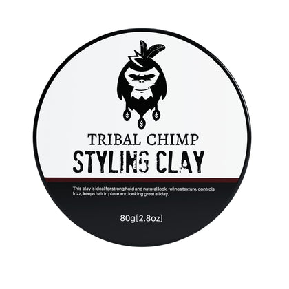 Tribal Chimp front jar view showing packaging and strong matte hold benefit
