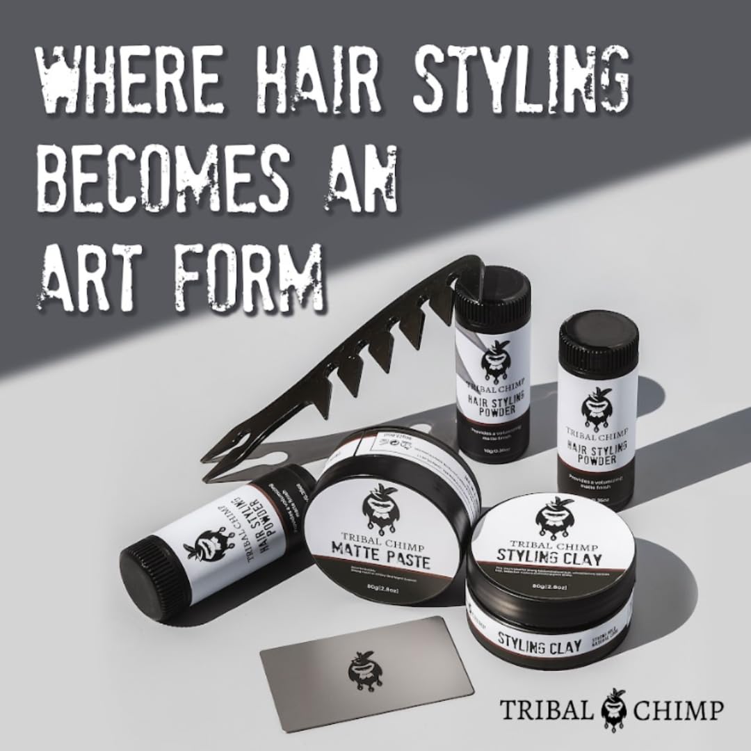 Tribal Chimp in a toiletry bag ready for travel offering on-the-go styling convenience