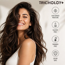 Tricholoy+ biotin ingredient close-up highlighting strengthening benefits