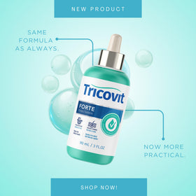 Tricovit dropper detail dispensing serum, precise application to scalp benefit