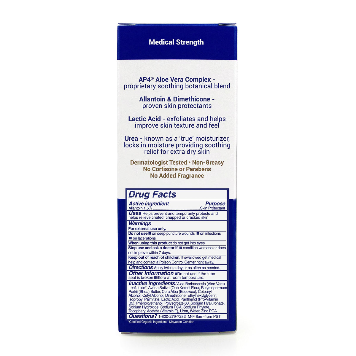 TriDerma tube staged in bathroom setting suggesting daily foot-care routine benefit