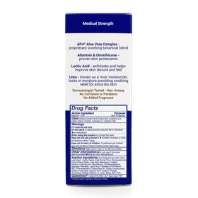 TriDerma tube staged in bathroom setting suggesting daily foot-care routine benefit