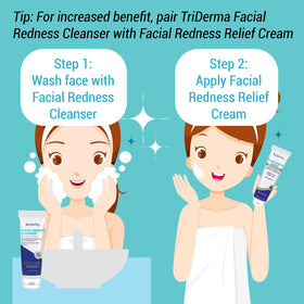TriDerma jar next to sunscreen showing 3.3 ounce scale for travel convenience