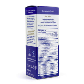 TriDerma in a travel pouch among essentials to show suitability for first-aid and travel kits