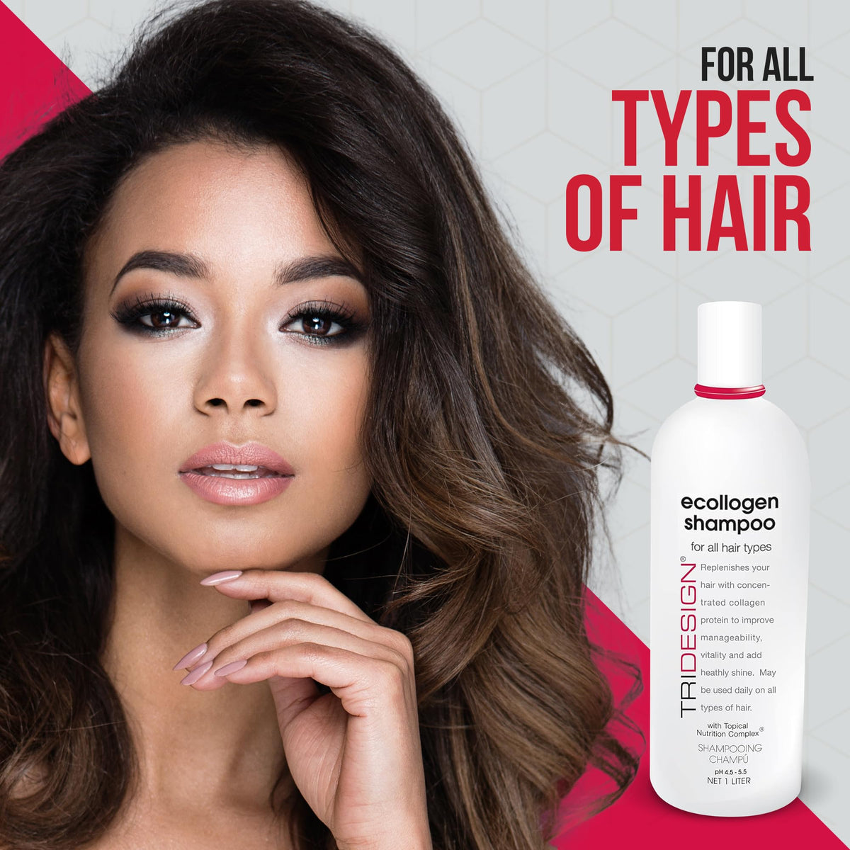 TRIDESIGN marine collagen ingredient visual highlighting hydration benefit