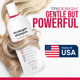 TRIDESIGN pump detail demonstrating easy dispensing and convenient usage