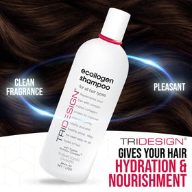TRIDESIGN creamy lather texture illustrating gentle moisturizing cleanse