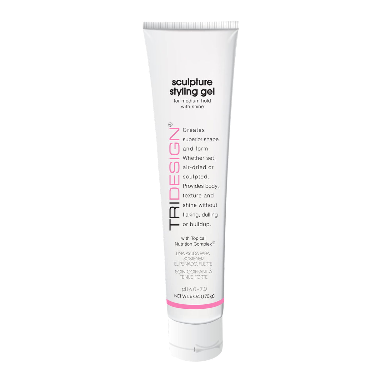 TRIDESIGN gel front packaging showing product and label for reliable styling