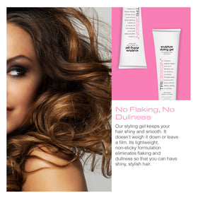 TRIDESIGN 6 oz gel next to common object showing compact travel-friendly size