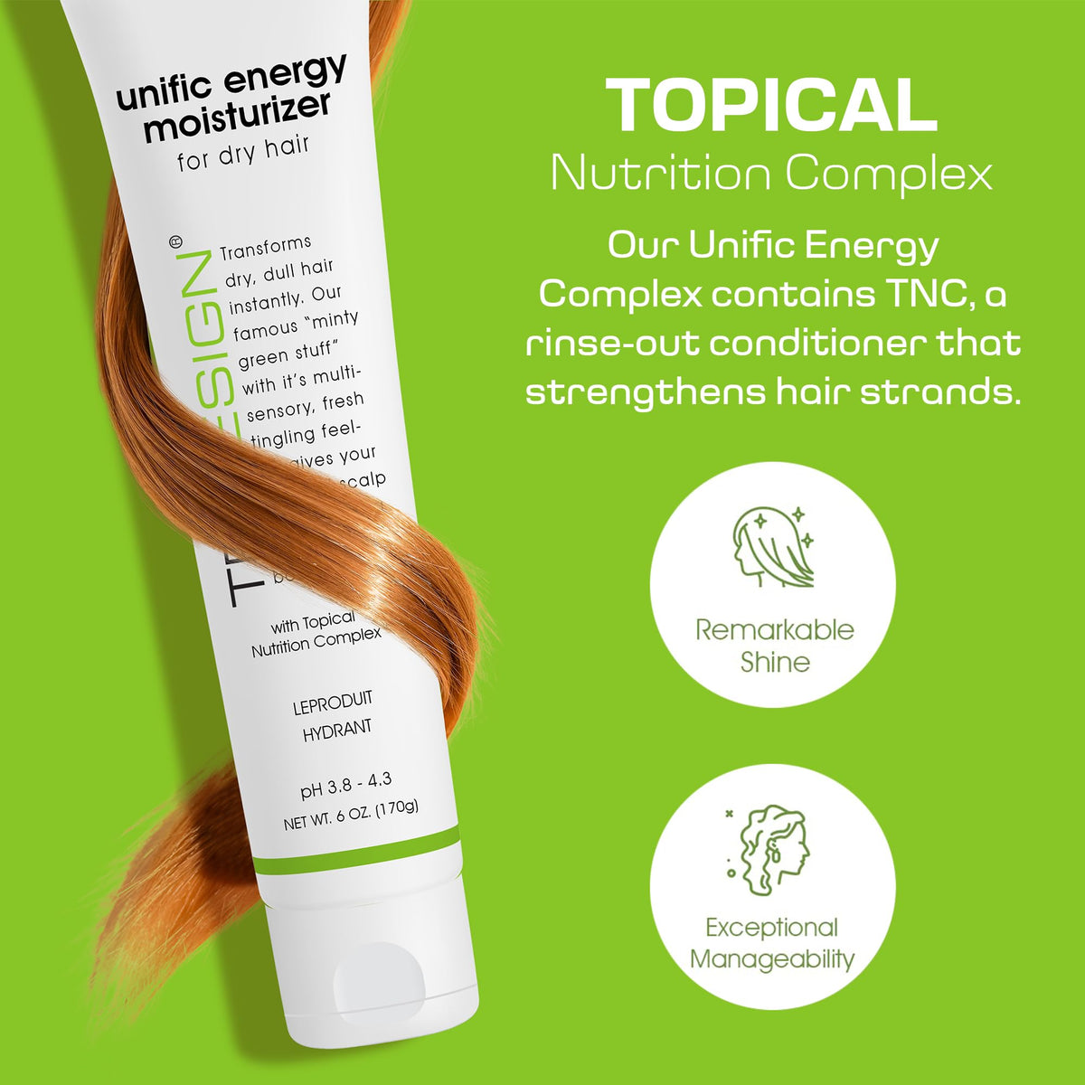 TRIDESIGN close-up cream texture demonstrating lightweight absorbency benefit