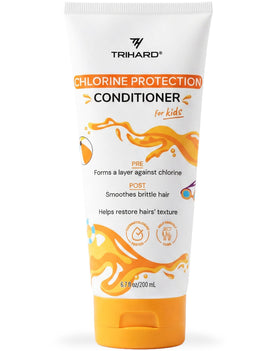 TRIHARD front packaging of kids conditioner shows child-safe protection