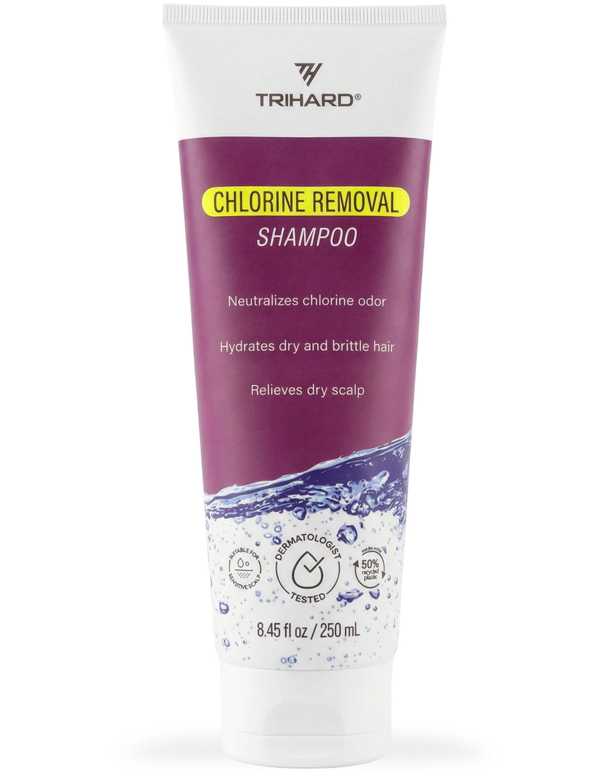TRIHARD front packaging showing product benefits and clean design