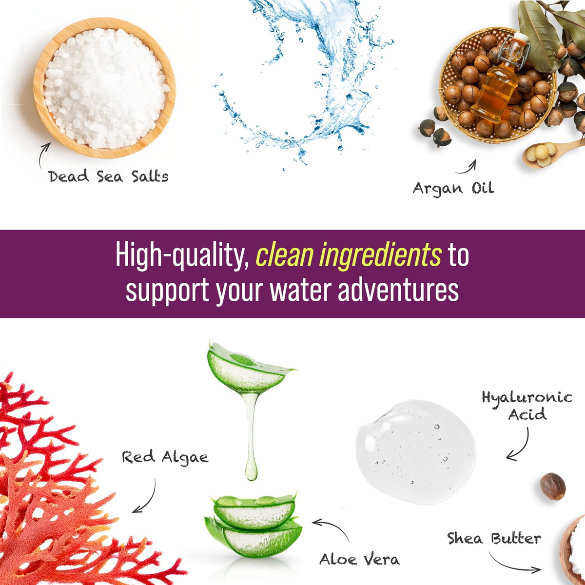 TRIHARD lotion texture close-up highlighting lightweight moisturizing benefit