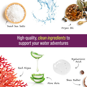 TRIHARD lotion texture close-up illustrating smooth moisturizing benefit