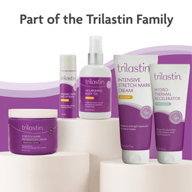 TriLASTIN four-pack boxed set stacked to show value and consistent care benefit