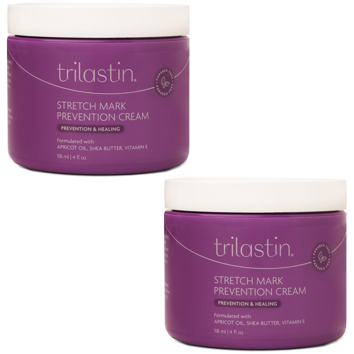 TriLASTIN front packaging showing 4 oz tube and clear benefits