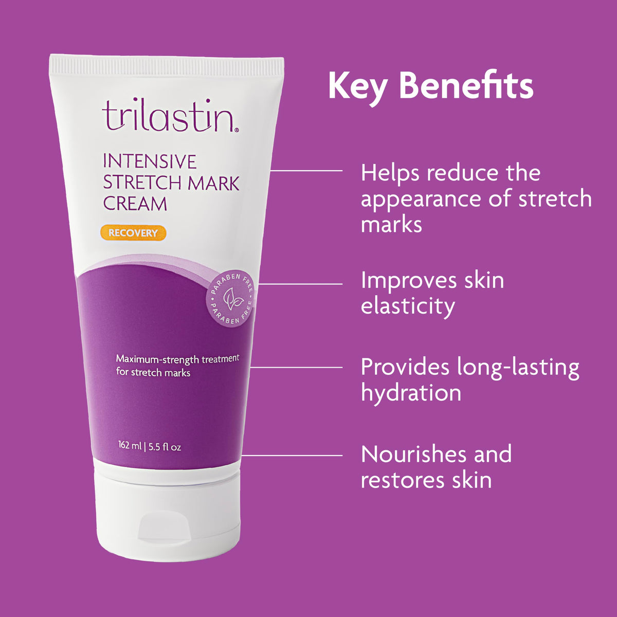 TriLASTIN label close-up highlighting ingredient list for informed application benefit