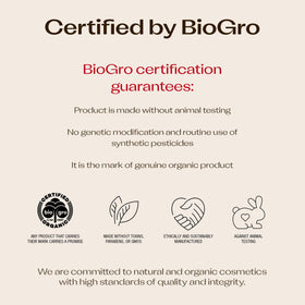 Close-up of Trilogy label and ingredients conveying natural purity benefit
