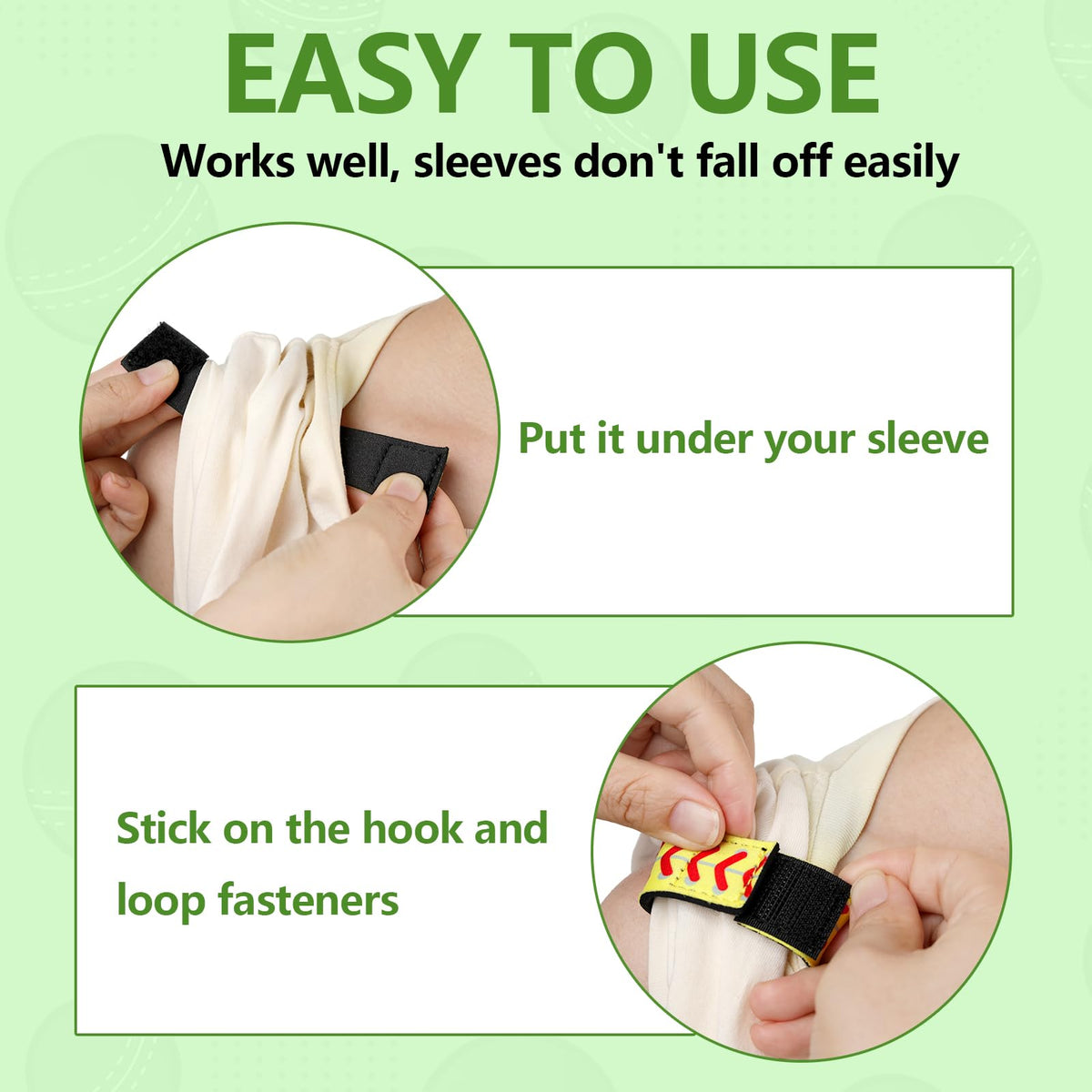 TRINKA sleeve tie on a child during play showing secure sleeve hold