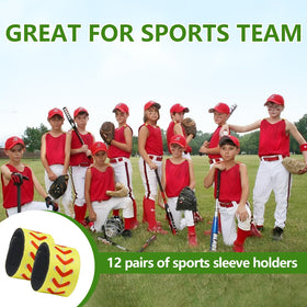 TRINKA yellow strap with red stitching highlighting visible team color